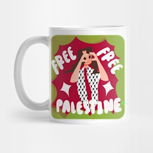 Free Free Palestine Mug